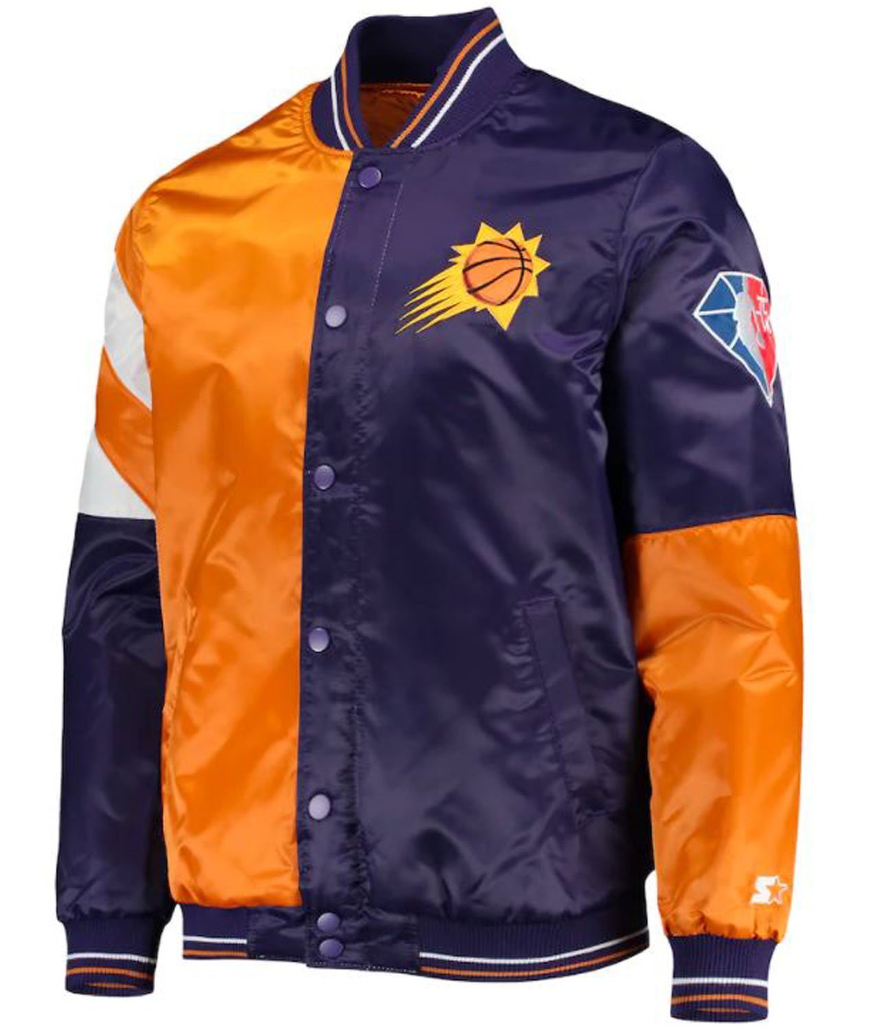 Starter Phoenix Suns Orange and Purple Jacket